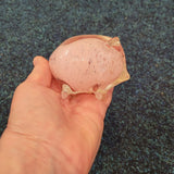Langham Style Pink Glass Pig Paperweight