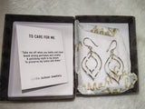 Martha Jackson Sterling Silver Wire Ellipse Earrings Boxed