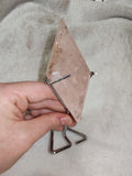 Rose Quartz Geometric Freeform with stand
