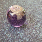 Studio Art Glass Purple Apple Paperweight
