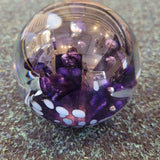 Purple Glass Art Paperweight #35