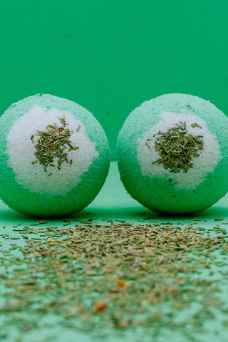 Rosemary and Peppermint Essential oil Bath Bomb