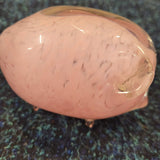 Langham Style Pink Glass Pig Paperweight