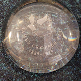James Cropper PLC Centenary Crystal Glass Paperweight (1889-1989)