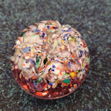 Murano Style Millefiori Glass Paperweight – Quartered Design