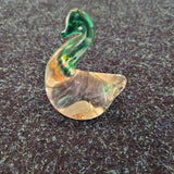 Avondale Glass Swan Figurine - Handmade in Wales