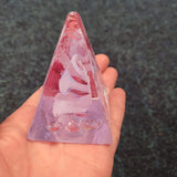 Glass Art Pyramid Paperweight #32