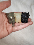 Gemstone Highland Cow Carvings