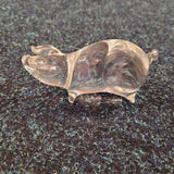 Langham Style Clear Glass Pig Paperweight