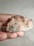 Quartz Cluster with Possible Shattuckite/Chrysocolla Inclusions