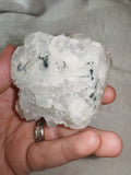 Quartz & Calcite Cluster with Green Inclusions - #16