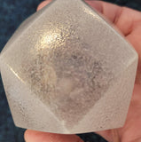 Cornwall Pearl Multi-Faceted Glass Paperweight