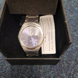 U.S. Polo Assn Purple Dial Silver Bracelet Quartz Date Watch Boxed NOS #5