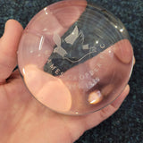 James Cropper PLC Centenary Crystal Glass Paperweight (1889-1989)
