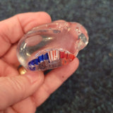 Murano Style Millefiori Glass Rabbit Figurine | 74g