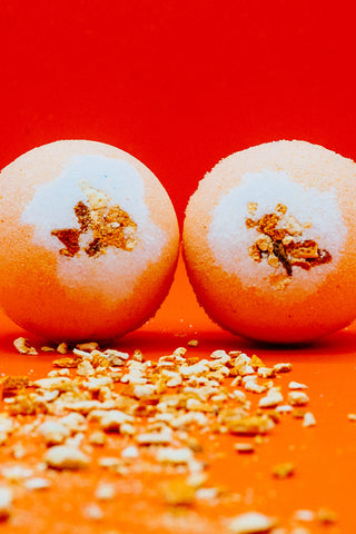 Sweet orange essential oil bath bomb