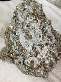 Large Green Quartz with Pyrite Crystal Cluster | Borieva Mine, Madan, Bulgaria | 2.984kg Cabinet Specimen #4