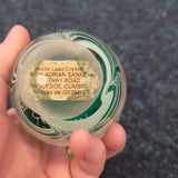 Adrian Sankey Ambleside Green Swirl Lead Crystal Paperweight