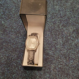Gossip Ladies Silver Tone Crystal Bezel Animal Print Quartz Watch Boxed #15