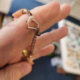 Peach Aventurine Chipstone Bracelet | Natural Gemstone Adjustable Bracelet