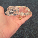 Princess House Germany Clear Crystal Dog Paperweight