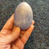 Blue Calcite Crystal Egg – Approx. 280g - Egg #6