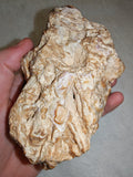Natural Chocolate Calcite Mineral Specimen from Pakistan 518g | Banded Brown Calcite Display Crystal #2