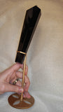 Huge Black Agate Wand with Display Stand - 440g