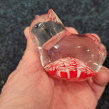 Murano Style Millefiori Glass Cat Figurine Paperweight | 160g