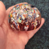Murano Style Millefiori Glass Paperweight – Quartered Design