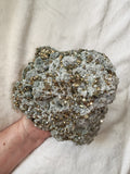 Large Green Quartz with Pyrite Crystal Cluster | Borieva Mine, Madan, Bulgaria | 2.984kg Cabinet Specimen #4