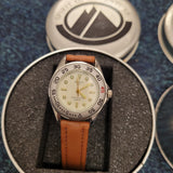 Spirit of Adventure Quartz Brown Strap Sports Watch Original Tin Boxed NOS #14