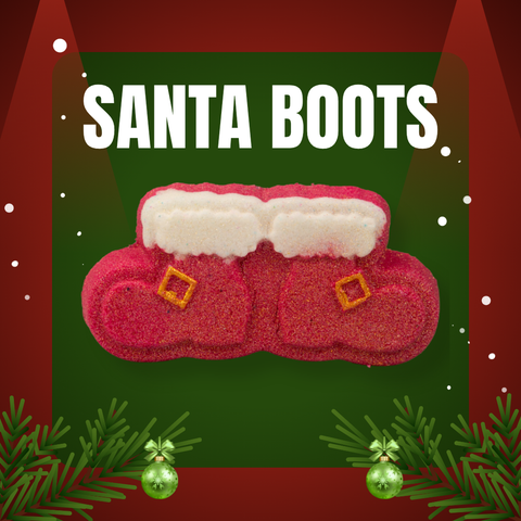 Santa boots bath bomb