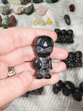 Black Obsidian Character Carving