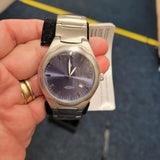 U.S. Polo Assn Purple Dial Silver Bracelet Quartz Date Watch Boxed NOS #5