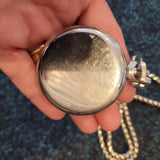 Vintage Ingersoll Ltd London Triumph Mechanical Pocket Watch with Chain #17