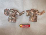Natural stone elephant gemstone carvings