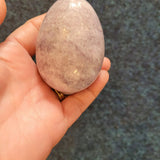 Lepidolite Crystal Egg #13 – Approx. 260g