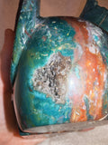 Ocean Jasper “Deathwing” Skull Carving - 1.55kg