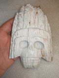 Lattice Lace Agate Tribal Mask Carving