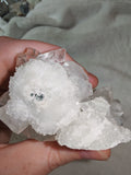 Quartz & Calcite Cluster with Green Inclusions - #16