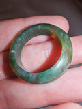 Green Agate/Jasper Gemstone Ring | Natural Crystal Band