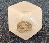 Cornwall Pearl Multi-Faceted Glass Paperweight
