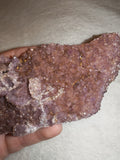 Turkish Amethyst Druzy Cluster with Natural Crystal Vein - 164g