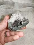 Quartz Druzy Cluster with Chalcopyrite – Approx. 90g