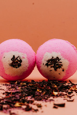 Pink grapefruit essential oil bath bomb