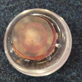 Pink & Gold Art Glass Mushroom Paperweight