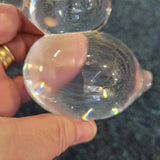Clear Glass Duck Paperweight (Possibly Pasco of Norway)