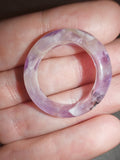 Chevron Amethyst Gemstone Ring | Dream Amethyst Crystal Band