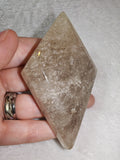 Smoky Quartz Diamond Cut Freeform and stand